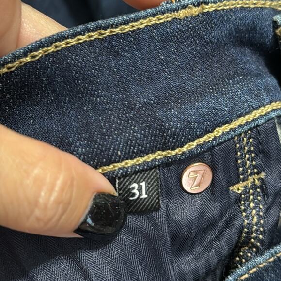 7 FOR ALL MANKIND women’s size 31 high waist slim kick b (air) slimming stretch - Picture 9 of 16